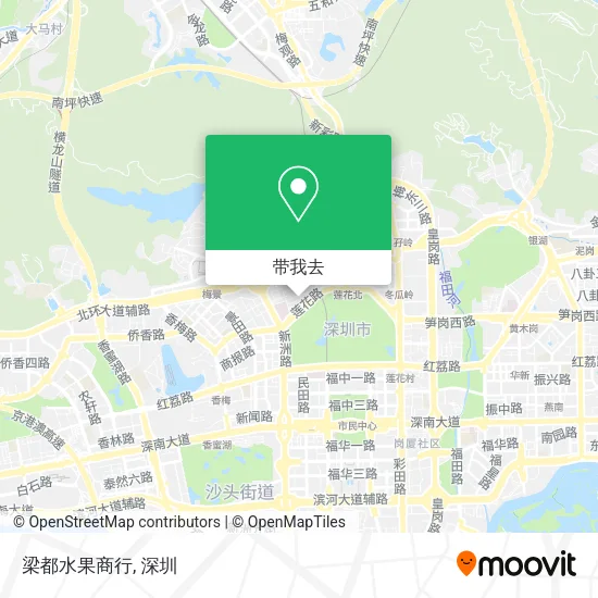 梁都水果商行地图