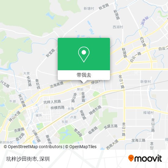 坑梓沙田街市地图