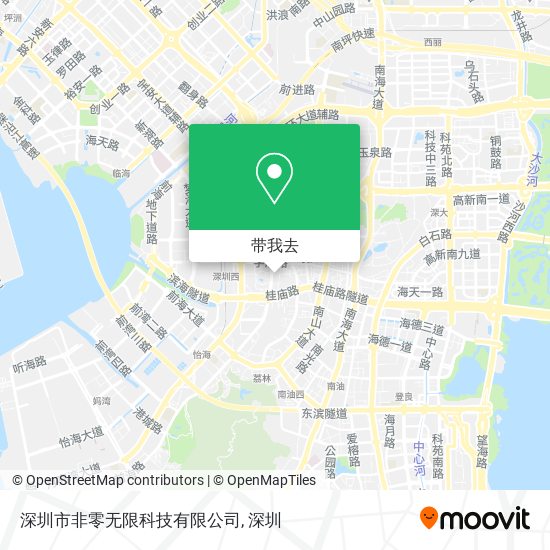 深圳市非零无限科技有限公司地图