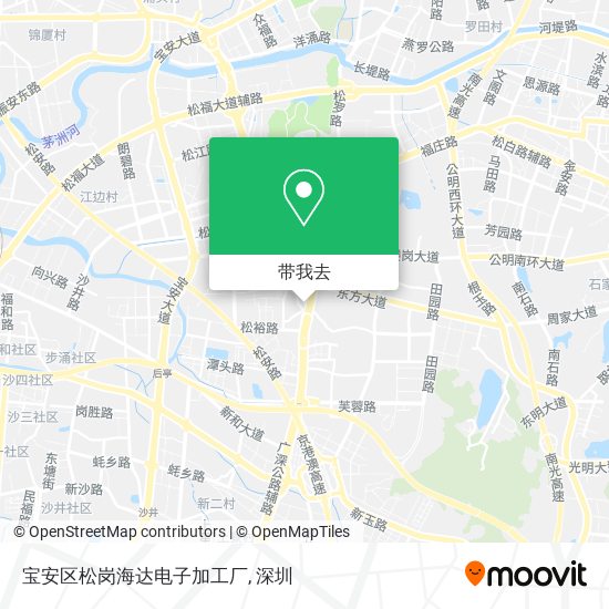 宝安区松岗海达电子加工厂地图
