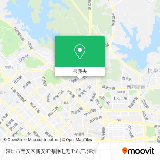 深圳市宝安区新安汇海静电无尘布厂地图
