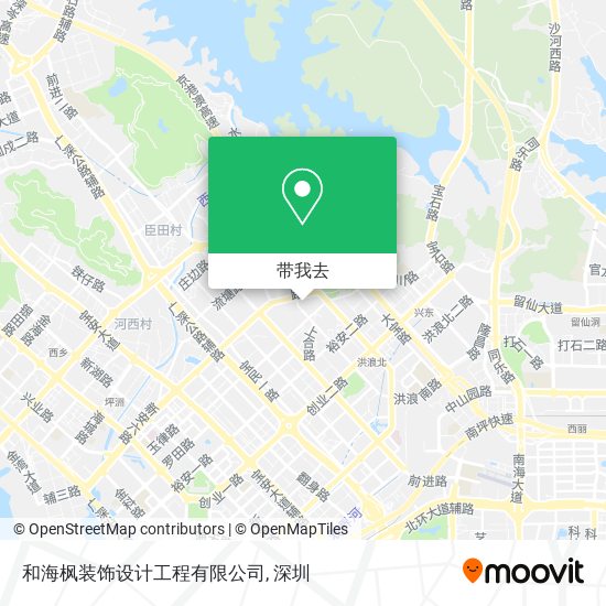 和海枫装饰设计工程有限公司地图