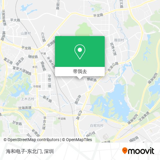 海和电子-东北门地图