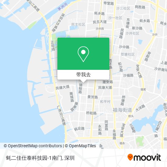 蚝二佳仕泰科技园-1南门地图