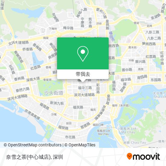 奈雪之茶(中心城店)地图