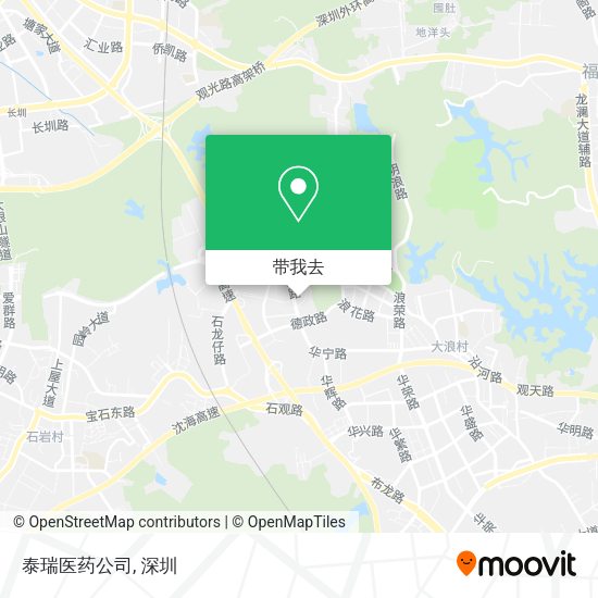 泰瑞医药公司地图