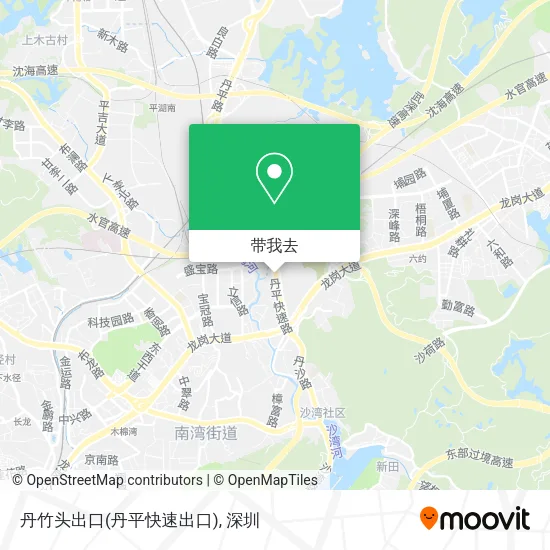 丹竹头出口(丹平快速出口)地图