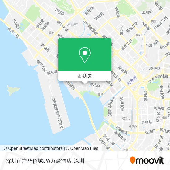 深圳前海华侨城JW万豪酒店地图