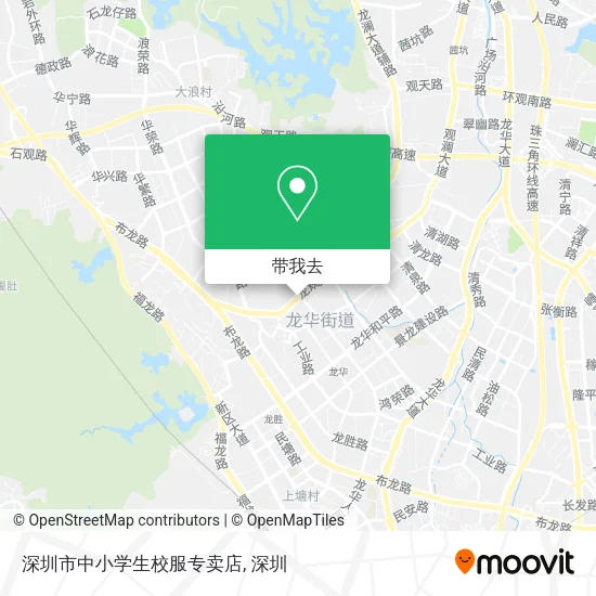 深圳市中小学生校服专卖店地图