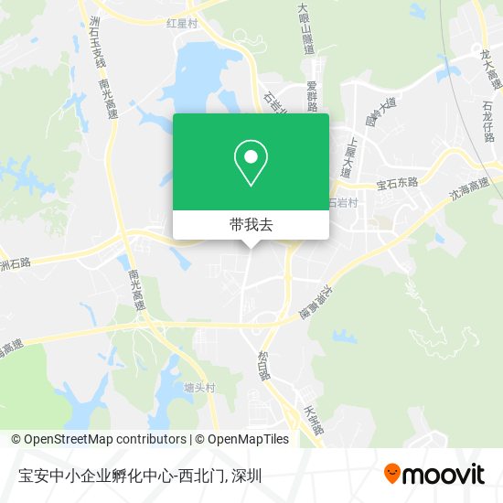 宝安中小企业孵化中心-西北门地图