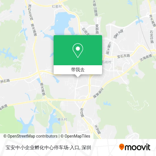 宝安中小企业孵化中心停车场-入口地图