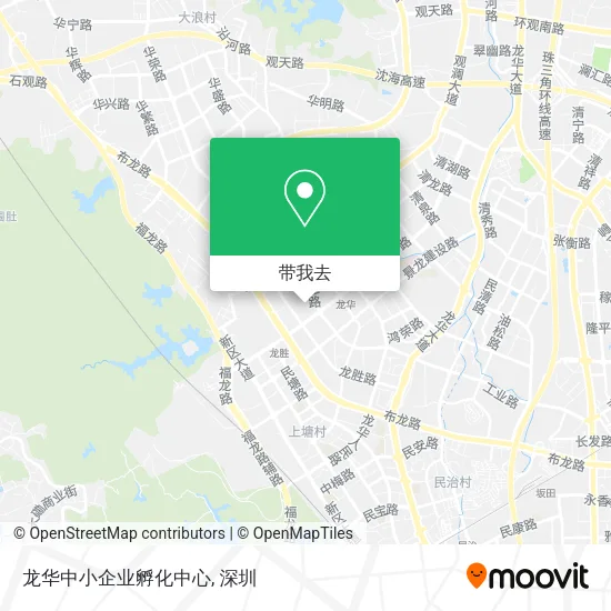 龙华中小企业孵化中心地图