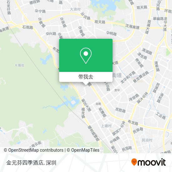 金元芬四季酒店地图