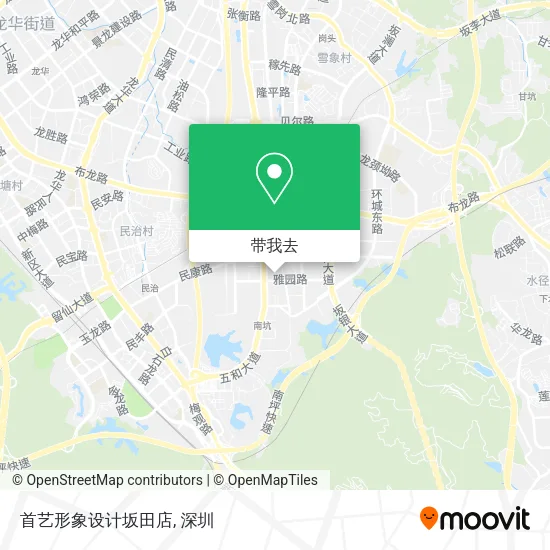 首艺形象设计坂田店地图