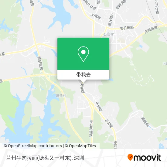 兰州牛肉拉面(塘头又一村东)地图