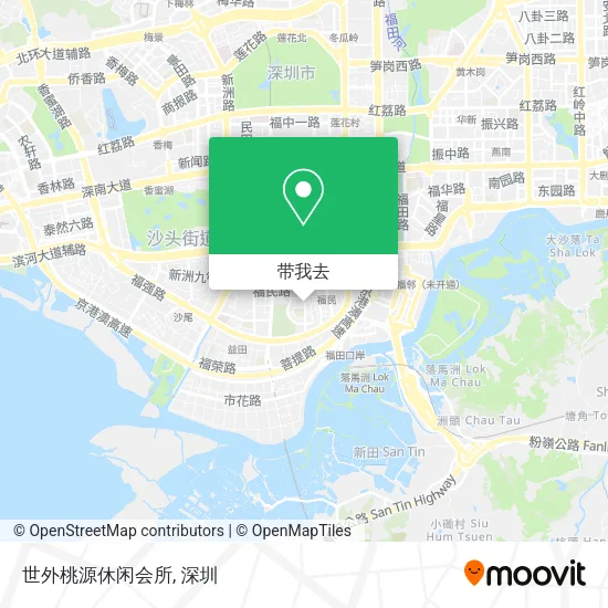 世外桃源休闲会所地图