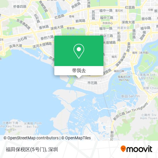 福田保税区(5号门)地图