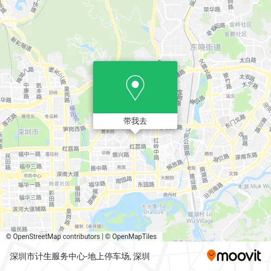 深圳市计生服务中心-地上停车场地图