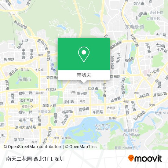 南天二花园-西北1门地图