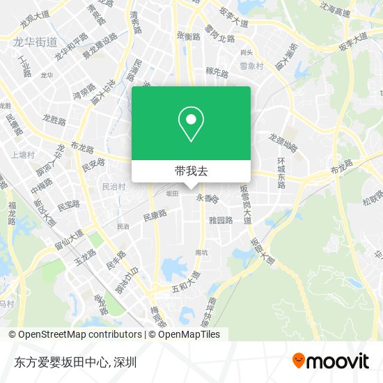 东方爱婴坂田中心地图