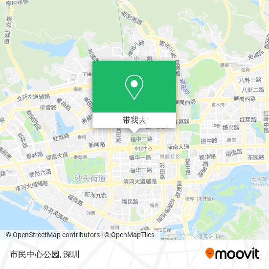 市民中心公园地图