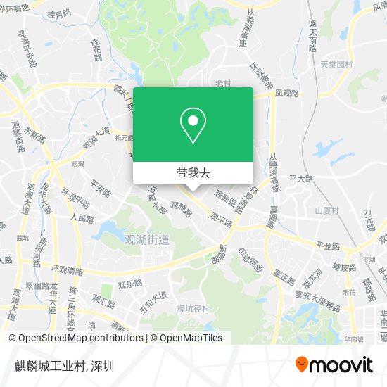 麒麟城工业村地图