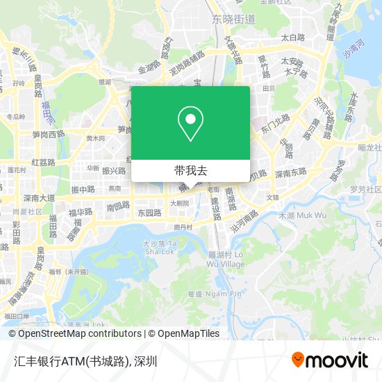 汇丰银行ATM(书城路)地图