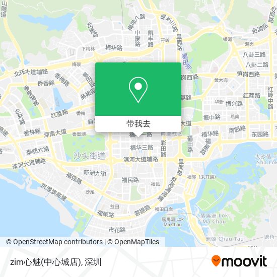 zim心魅(中心城店)地图