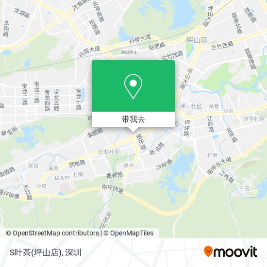 S叶茶(坪山店)地图