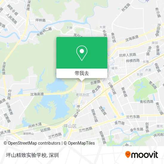 坪山精致实验学校地图