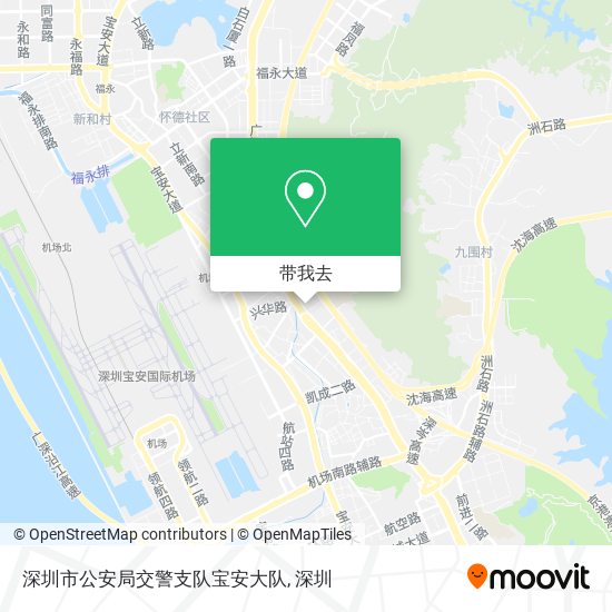 深圳市公安局交警支队宝安大队地图