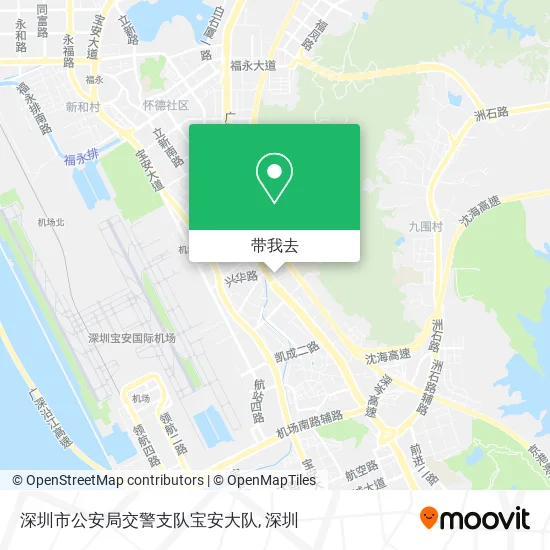 深圳市公安局交警支队宝安大队地图