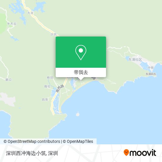 深圳西冲海边小筑地图