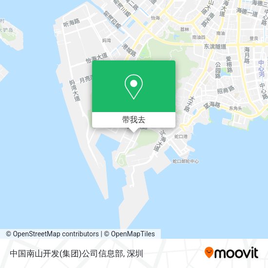 中国南山开发(集团)公司信息部地图
