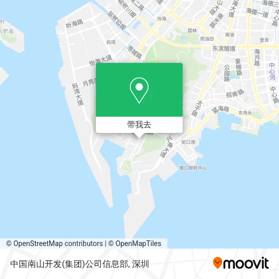 中国南山开发(集团)公司信息部地图