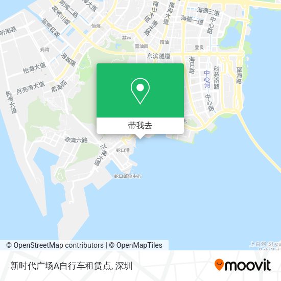 新时代广场A自行车租赁点地图