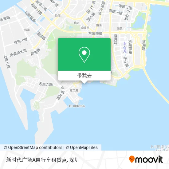 新时代广场A自行车租赁点地图