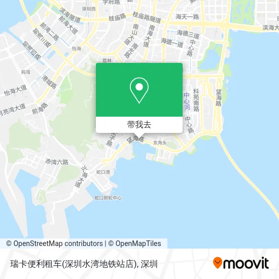 瑞卡便利租车(深圳水湾地铁站店)地图