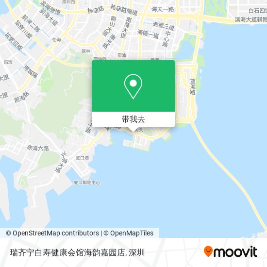 瑞齐宁白寿健康会馆海韵嘉园店地图