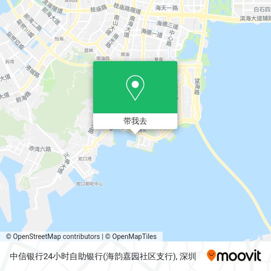 中信银行24小时自助银行(海韵嘉园社区支行)地图