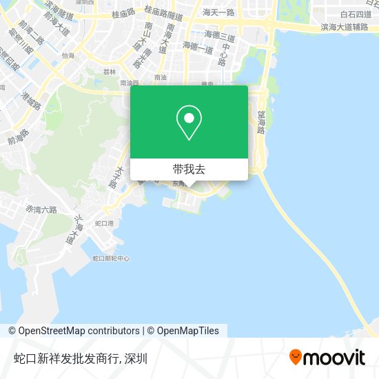 蛇口新祥发批发商行地图