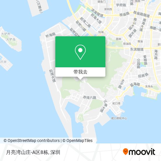 月亮湾山庄-A区8栋地图