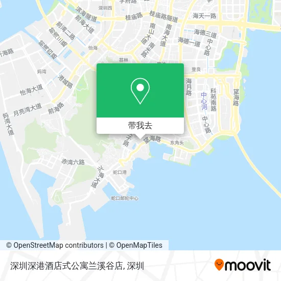 深圳深港酒店式公寓兰溪谷店地图