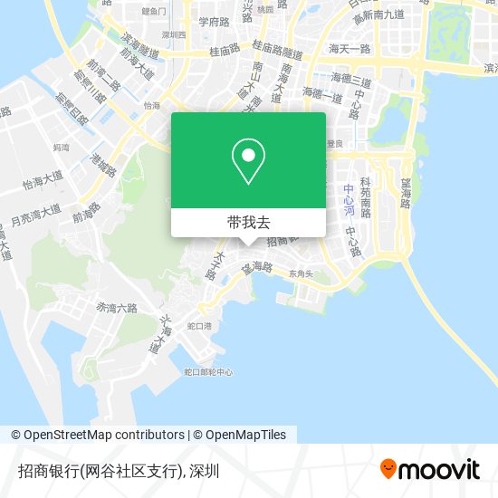 招商银行(网谷社区支行)地图