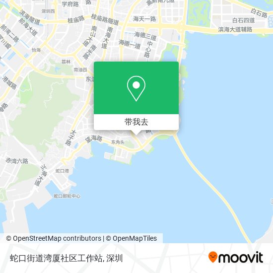 蛇口街道湾厦社区工作站地图