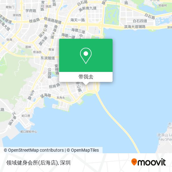 领域健身会所(后海店)地图