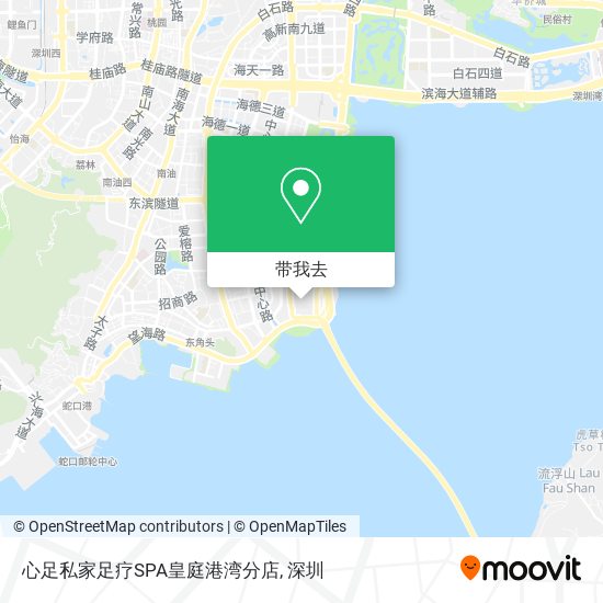 心足私家足疗SPA皇庭港湾分店地图