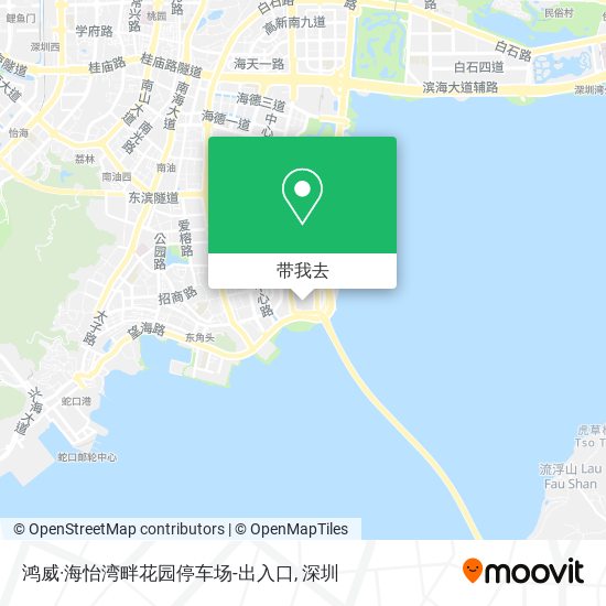 鸿威·海怡湾畔花园停车场-出入口地图