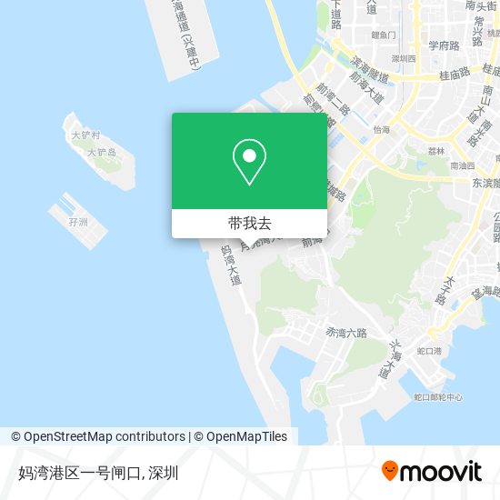 妈湾港区一号闸口地图