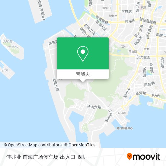佳兆业·前海广场停车场-出入口地图